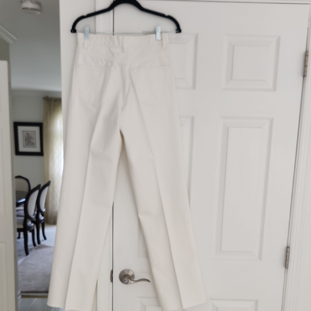 Zara Off-White Buttoned Trousers - Picture 4 of 5